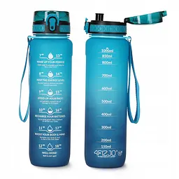 Пляшка для води спортивна 4FIZJO 1000 мл 4FJ0631 Sky Blue/Blue (P-5905973400763) - мініатюра 4