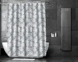 Штора для ванної кімнати Fabrika Palm з кільцями 12 шт 180x180 Peva