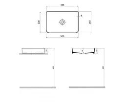 Умивальник Sanwerk Rapid 50x35 (UV0000161), Білий - мініатюра 2