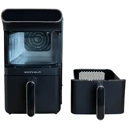 Мультипіч електрична Grunhelm GAF1100D 1500 Вт 11 л чорна (147285) - мініатюра 9