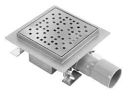 Трап для душу Rea Dots 15x15 nickiel brushed REA-G6203