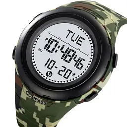 Чоловічий наручний годинник 2166CMGN Army Green Camouflage Skmei acs0030205 - мініатюра 3