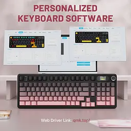 Ігрова клавіатура ATTACK SHARK X98 PRO , Рожевий - мініатюра 7