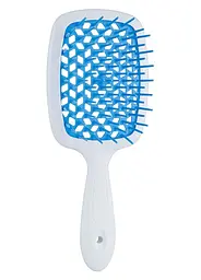 Щітка для волосся Janeke Superbrush Small Біла з синім