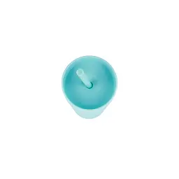 Охолоджуюча матова склянка 473 мл BPA-Free з трубочкою 21х6.5см light blue - мініатюра 3