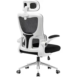 Офісне крісло GT Racer X-5728, чорно-біле (X-5728 White/Black) - мініатюра 4