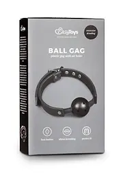 Кляп Easy Toys Ball Gag Plastic Gag With Air Holes 4.5 см чорний - мініатюра 4