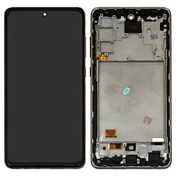 Дисплей Samsung A725 Galaxy A72, A726 Galaxy A72 5G, чорний, з рамкою, original LCD size, (OLED)