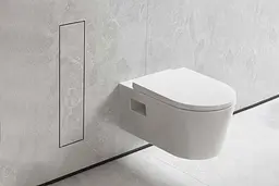 Йоржик для унітаза Hansgrohe XtraStoris Rock вбудований із полицею під облицювання плиткою brushed stainless steel 56060800 - мініатюра 3