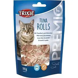 Ласощі для котів Trixie Premio Tuna Rolls шматочки з тунцем та куркою 50 г