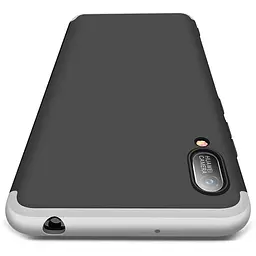 Чохол-накладка GKK 3 in 1 Hard PC Case HuAwei Y6 2019 Silver/Black - мініатюра 2