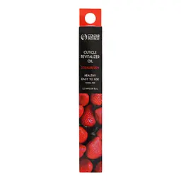 Олія для кутикули Colour Intense Cuticle Revitalizer Oil Strawberry відновлювальна 2.5 мл - мініатюра 3