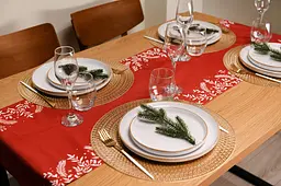 Ранер Ardesto Happy Holidays, 40х140см, 90% поліестер, 10% бавовна, червоний (ART01HR) - мініатюра 7