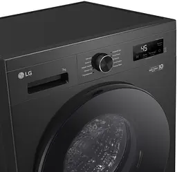 Пральна машина LG фронтальна, 7кг, 1200, A+++, 44см, дисплей, пара, інвертор, чорний (F2Y1HS5J) - мініатюра 7