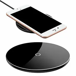 Бездротове зарядне Baseus Simple Wireless Charger 15 W (WXJK-B01) чорне - мініатюра 4