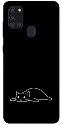 TPU чохол Demsky Lazy cat для Samsung Galaxy A21s