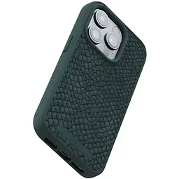 Чохол-накладка Njord Salmon Leather MagSafe Case Green для iPhone 15 Pro (NA53SL02) - мініатюра 6