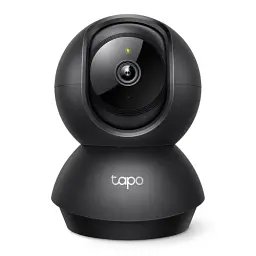 IP-камера TP-Link Tapo C211 чорна 3 Мп(2304x1296/15 fps) 1/2.8" CMOS H.264 f/2.4 f=3.83 мм Wi-Fi (2.4 GHz) кут огляду до 360°/114° по горизонталі/вертикалі день/ніч ІЧ-підсвічування 850 нм до 9 м двосторонній аудіозв'язок microSD iOS 10+/Android