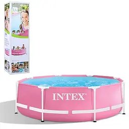 Басейн каркасний Intex рожевий 244×76 см 2843 л 28290