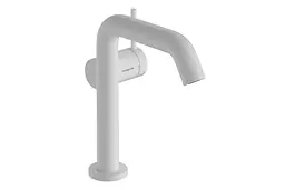 Змішувач для умивальника Hansgrohe Tecturis S CoolStart EcoSmart+ з д/к push-open matt white 73340700