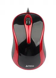 Миша A4Tech N-350-2 USB black-red
