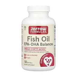 Омега-3 рыбий жир Jarrow Formulas EPA-DHA Balance для сердца, мозга и зрения 120 софтгелей