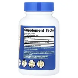Вітамін К2 Nutricost у формі МК-7, 100 мкг 240 гелевих капсул - мініатюра 2