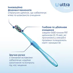 Зубна щітка Fesco Ultra Multibrush блакитна - мініатюра 2