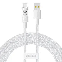 Кабель Baseus Gem Fast-Charging Cable USB to Type-C 100W 2m P10373002211-01 White