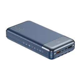Зовнішній акумулятор Remax Hunergy 30000 mAh (RPP-199) 22.5W PD+QC синій - мініатюра 3