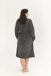 Халат-кімоно unisex Lotus Home - Bold Microcotton antrasit махровий S - мініатюра 7