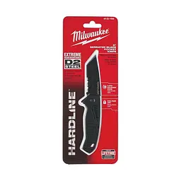 Ніж складний HARDLINE Serrated MILWAUKEE з серейторним лезом 75мм - мініатюра 2