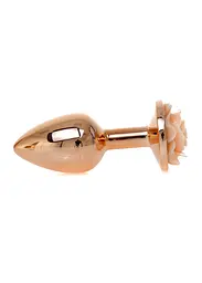 Анальна пробка - Jewellery Red Gold Rose Plug Peach - мініатюра 5