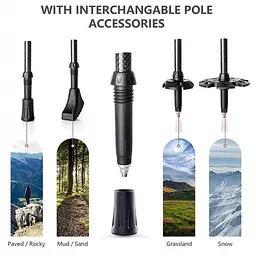 Трекінгова палиця телескопічна Naturehike (NH20DS003) 135 см - мініатюра 8