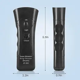 Відлякувач собак ZF853E/5039 Super Ultrasonic Dog Chaser і ліхтар - універсальний ультразвуковий відлякувач ZF853E/5039 - мініатюра 3