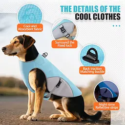 Літній охолоджувальний жилет для собак Derby Summer Dog Cooling Harness PA0360-2 Blue, L - мініатюра 6