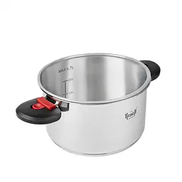 Каструля Prime Chef Krauff 4,7 л зі скляною кришкою, Ø22 см + ПОДАРУНКИ: лопатка, ополоник та картоплем’ялка - мініатюра 2