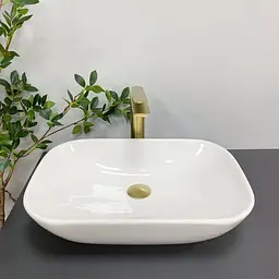Умивальник VBI Pavia white накладний VBI-012605, Білий - мініатюра 3