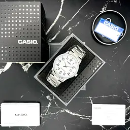 Чоловічий годинник Casio MTP-V002D-7B Сріблястий ( AT1141-0211 ) - мініатюра 3