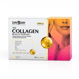 Колаген Orzax Day2Day The Collagen Beauty Intense Bovine 30 пакетиків для підтримки здоров'я шкіри