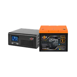 Комплект резервного живлення LP(LogicPower) ДБЖ + літієва (LiFePO4) батарея (UPS В1000 + АКБ LiFePO4 1280W)