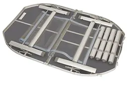 Стіл Bo-Camp Case Model Oval 120x80 cm Grey (1404415) (DAS303277) - мініатюра 2