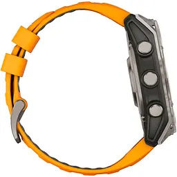 Смарт-годинник Garmin Fenix 8 AMOLED Sapphire 51mm Titanium with Spark Orange/Graphite Silicone Band (010-02905-10) [115048] - мініатюра 5