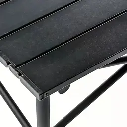 Складаний туристичний стіл 120×55×50 см чорний - мініатюра 5