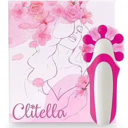 Стимулятор з імітацією оральних ласк FeelzToys Clitella Oral Clitoral Stimulator Pink - мініатюра 2