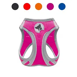 Шлея для собак нейлонова L 46-53 см Croci Hiking Reflective синя