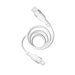 Кабель для заряджання та обміну даними USB Yoki YK-SI50 SILICONE Series Type-C to Lightning 30W 3A/10V 1.2 м Білий - мініатюра 7