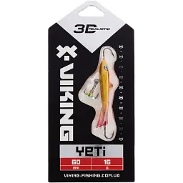 Балансир Viking Fishing Yeti Ice Jig 60mm 16.0g #8 Candle Flame - мініатюра 2