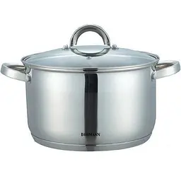 Каструля зі скляною кришкою Bohmann BH-1418 2.9 л 18 см