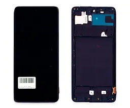 Дисплей Samsung A715 Galaxy A71 TFT INCELL чорний + рамка